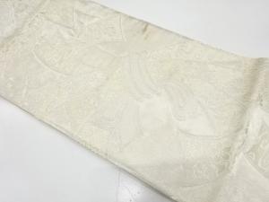 アンティーク　束ね熨斗に菊・梅・古典柄織り出し袋帯（材料）